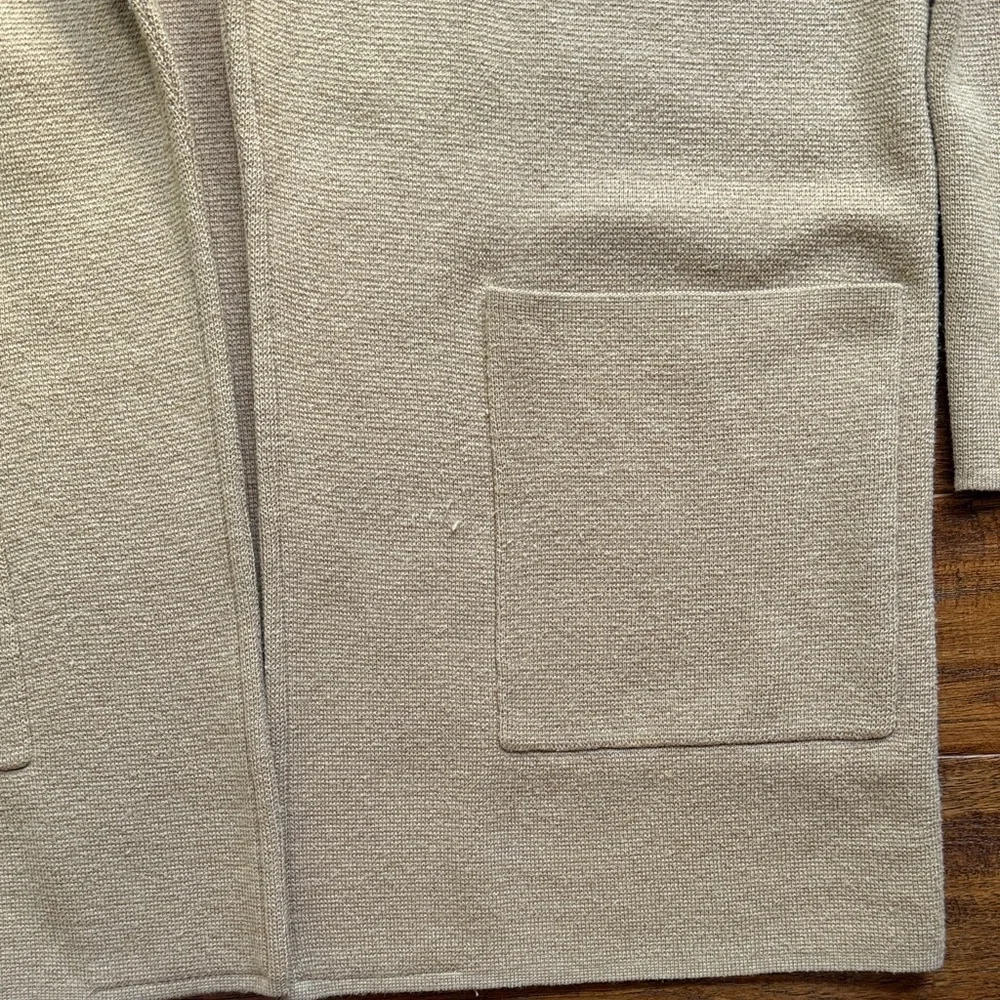 J.crew Tan Open Front Blazer Cardigan Sweater, size small
